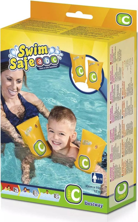Dziecięce rękawki do nauki pływania motylki basenowe pływackie Bestway Armbands wiek 5-12 lat do 60 kg