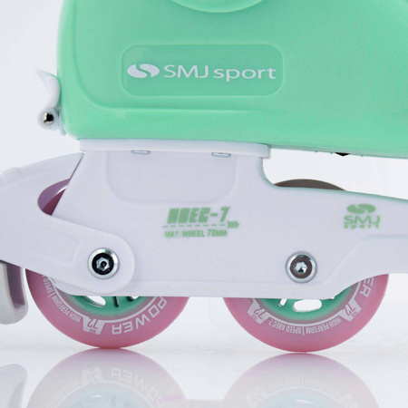 Łyżworolki rolki regulowane ABEC-7 koła 72mm SMJ UT700 RETRO