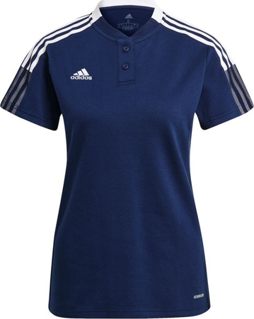 Koszulka damska adidas Tiro 21 Polo W granatowa GK9674