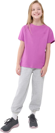 Koszulka dla dziewczynki 4F F2326 fioletowa 4FJWSS25TTSHF2326 50S