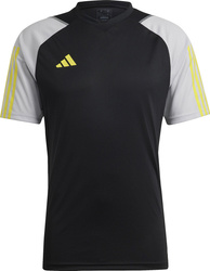 Koszulka męska adidas Tiro 23 Competition Jersey czarno-szara HU1295
