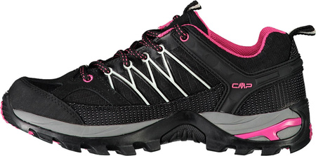 Buty trekkingowe turystyczne wodoodporne damskie CMP Rigel Low czarno-różowe 3Q5445661UE