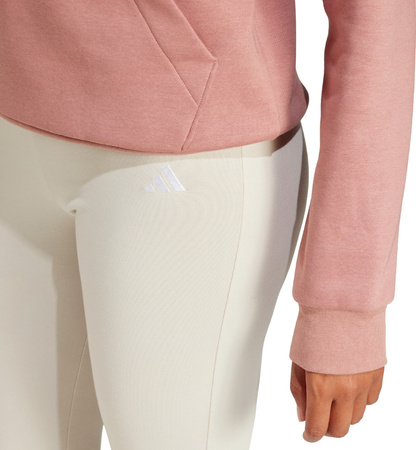 Legginsy damskie adidas Essentials Small Logo Flared kremowe JD3072