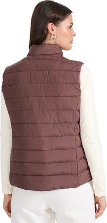 Kamizelka damska 4F F218 ciemny brązowy 4FWAW25TVJAF218 80S