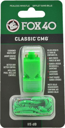 Gwizdek Fox 40 Classic CMG neon zielony ze sznurkiem 9603-1408