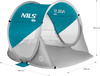 Namiot plażowy samorozkładający Nils nc3142 morski