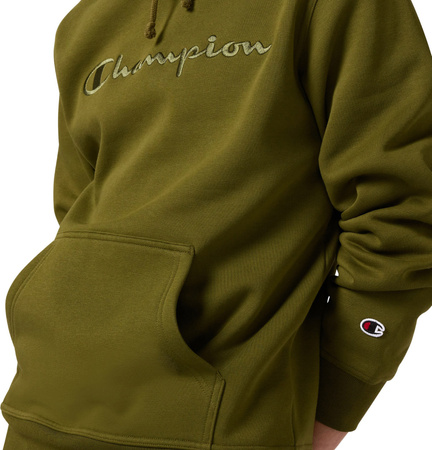 Bluza męska Champion Hooded Sweatshirt oliwkowa 220271 GS585