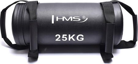 Worek treningowy obciążenie do ćwiczeń Power bag HMS WDC25 czarny 25 kg 