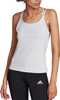 Koszulka damska adidas Studio Slim Strappy Back Tank Top biała HE3141