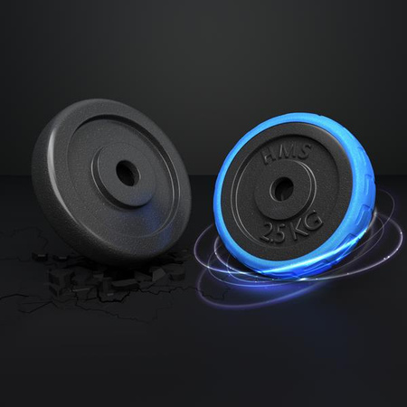 Sztangielki/sztanga gumowane HMS SGG30BAR 30 kg