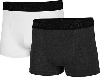 Bokserki męskie 4F białe szare NOSH4 BIM001 10S 23M