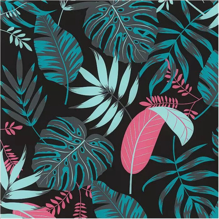 Koc piknikowy plażowa mata Aquawave Aladeen pink leaves 140 x 170 cm