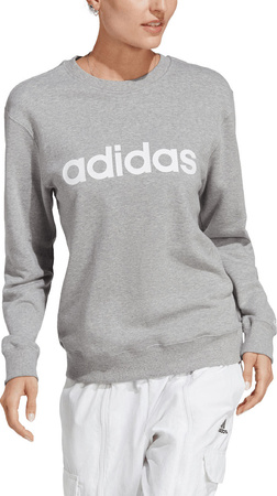 Bluza damska adidas Essentials Linear French Terry szara IC6880
