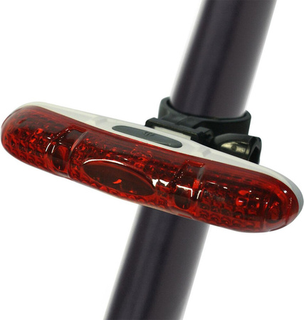 Lampka oświetlenie rowerowe na tył Dunlop 5 LED czerwone