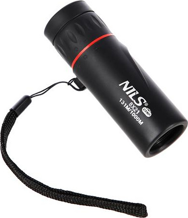 Monokular mini lornetka luneta turystyczna Nils Camp NC1721 czarna zoom X8