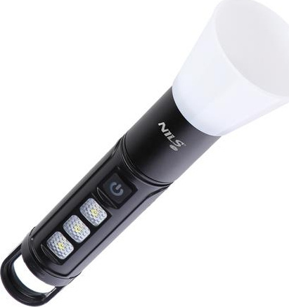 Latarka turystyczna wodoodporna akumulator led 800 lm Nils Camp NC0003 czarna