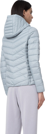 Kurtka damska puchowa 4F F095 niebieska 4FSS23TDJAF095 34S