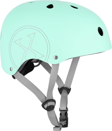 Dziecięcy kask rowerowy na rolki hulajnogę regulowany Nils Extreme MTW001-1 miętowy r L (58-61cm)