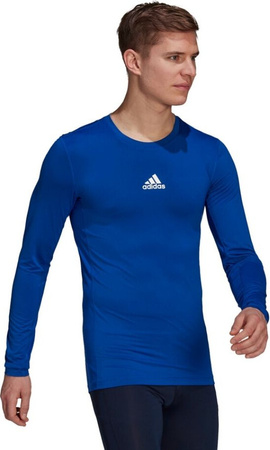 Koszulka męska adidas Compression Long Sleeve Tee niebieska GU7335