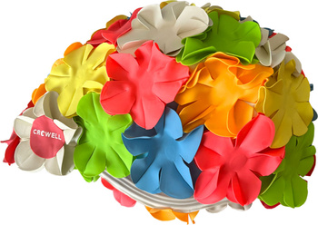 Czepek pływacki Crowell Kwiaty Flower kolorowy kol.6