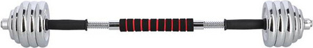Sztangielki/sztanga w walizce stal chromowana HMS STC30 2x15 KG