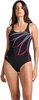 Damski Strój Kąpielowy Women's Arena Swimsuit Giorgia Squared B  black/white rozmiar 46