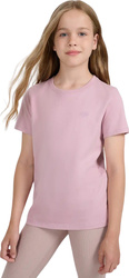 Koszulka dla dziewczynki 4F F2397 jasny róż 4FJWAW25TTSHF2397 56S