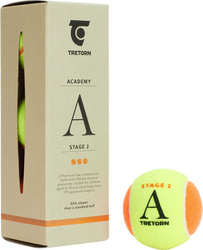 Piłki do tenisa ziemnego Tretorn Academy 3 szt. pomarańczowe 3T525 473625