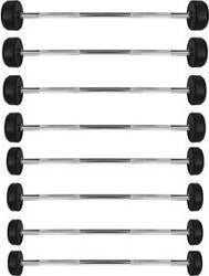 Sztanga/gryf stały gumowany HMS GSG-25 25kg