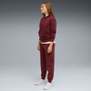 Bluza damska z kapturem kangurka Puma ESS Elevated Relaxed Wash Hoodie bordowa 688103 96