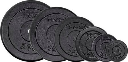 Talerz bumper obciążenie na gryf 31 mm czarny HMS TCZ20 20 kg