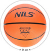 Piłka do koszykówki pomarańczowa goat Nils npk272 rozmiar 7