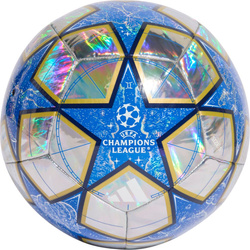 Piłka nożna adidas UCL Training 25/26 League Stage Foil srebrno-niebieska JP1549