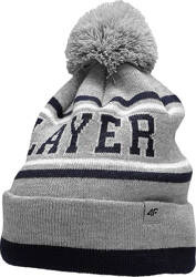 Czapka dla chłopca 4F szara HJZ22 JCAM005 27M