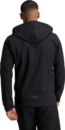 Bluza męska adidas Designed for Training COLD.RDY Full-Zip Hoodie czarna IN5607