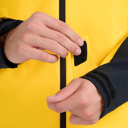 Kurtka narciarska męska 4F M0787 żółto-czarna 4FWAW25TTJAM0787 70S