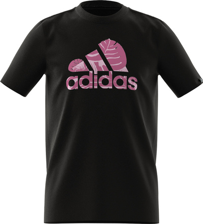 Koszulka dla dzieci adidas Badge of Sport Nature czarna HR8148