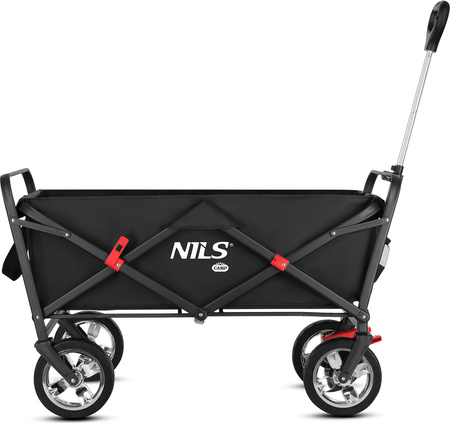 Wózek turystyczny transportowy plażowy do 120kg Nils Camp NC2603 czarny 120 l