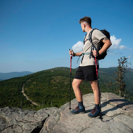 Kijki trekkingowe Nils Aluminiowe TK8601 regulowane 65-135cm