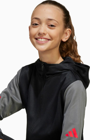 Bluza dla dzieci adidas Squadra 25 Hoodie czarno-szara JD6087