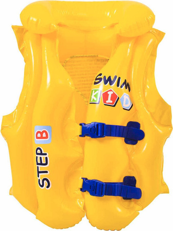 Kamizelka dmuchana na dzieci swim kid żółta 3-6 lat 46x42cm