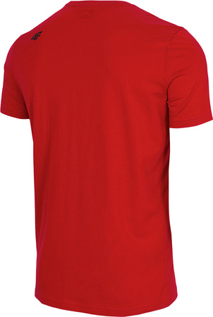 Koszulka męska 4F czerwona H4L22 TSM353 62S