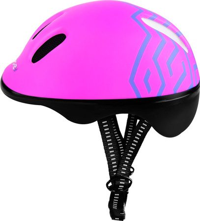 Kask rowerowy dla dzieci Spokey Strapy różowy 44-48 cm