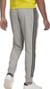 Spodnie męskie adidas Essentials Tapered Cuff 3 Stripes szare GK8889