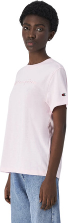 Koszulka damska Champion SS Tee jasnoróżowa 117650 PS195