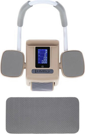 Automatyczne koło do ćwiczeń mięśni brzucha z podparciem kółko ABS KA08 brązowe