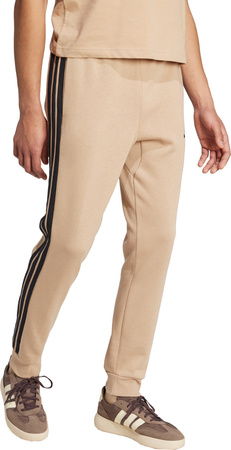 Spodnie męskie adidas Essentials 3-Stripes Fleece beżowe JX0712