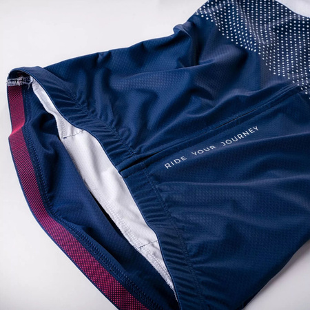 Damska koszulka rowerowa Radvik Echo LDS biało-granatowa rozmiar XS