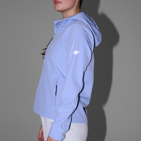 Kurtka damska softshell 4F F359 niebieska 4FWAW25TSOFF359 33S