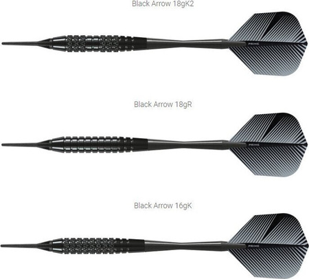 Rzutki Harrows BLACK ARROW Softip
